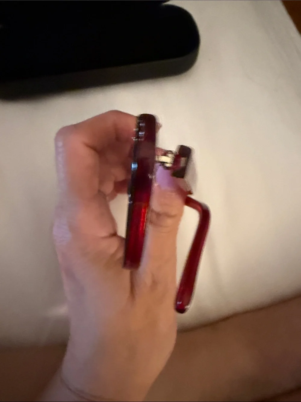 Black Cat-Eye Women's Glasses with Rhinestone Accent